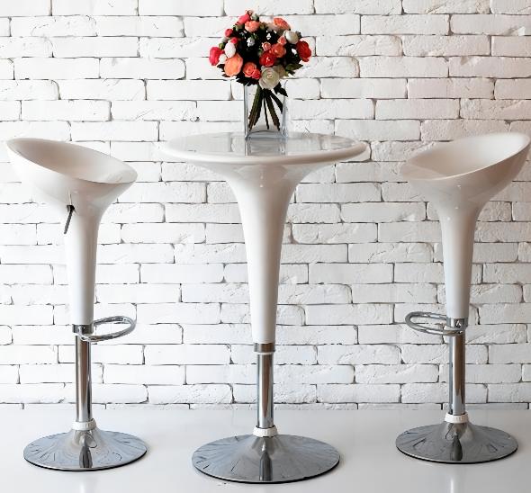 Стул барный Bombo белый