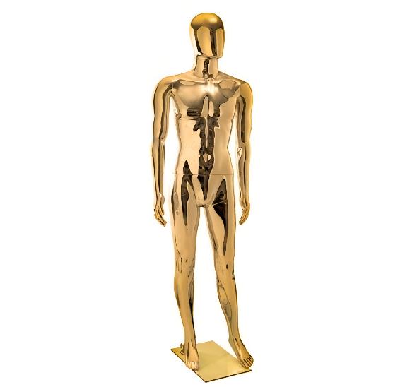 Манекен мужской золотой