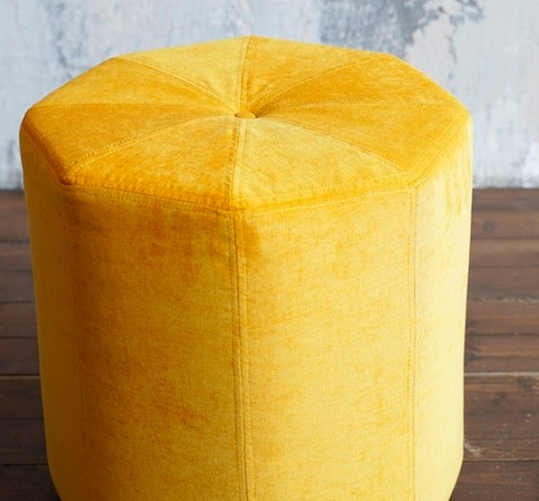 Пуфик многоугольный Желтый