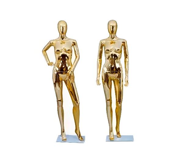 Манекен женский золотой