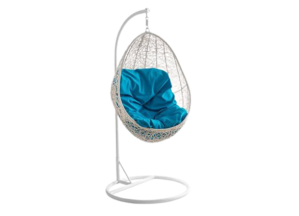 Синее подвесное кресло