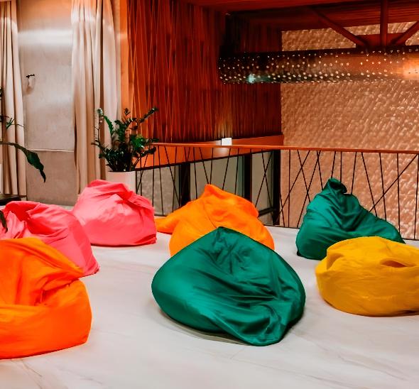 Пуф кресло-мешок темно-зеленый