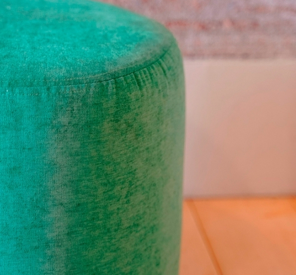 Пуфик круглый Изумруд