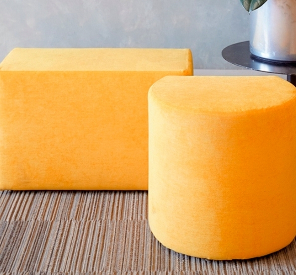 Пуфик прямоугольный Желтый