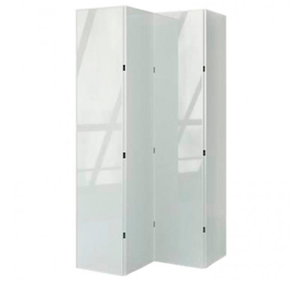 Стеклянная ширма белая