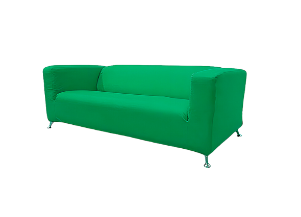 Диван Клиппан тканевый зеленый