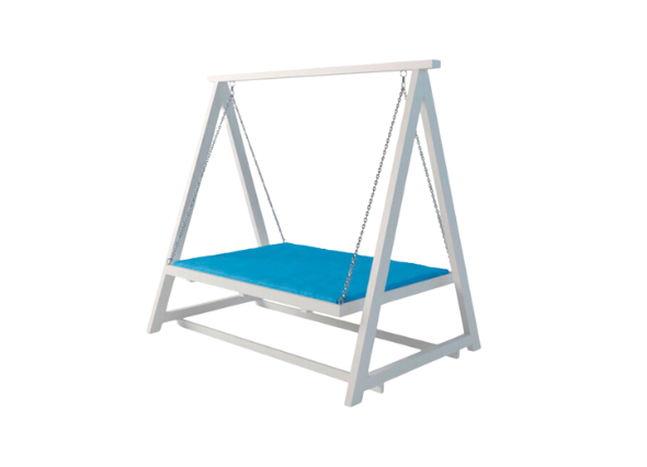 Качели синего цвета
