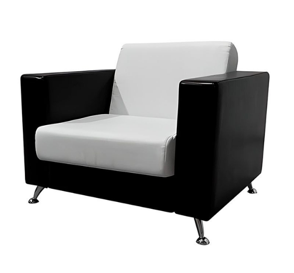 Кресло Cube бело-черное