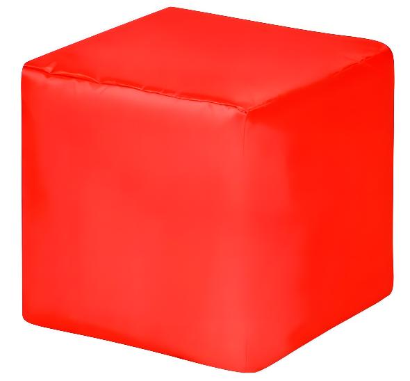 Пуф Геометрия красный