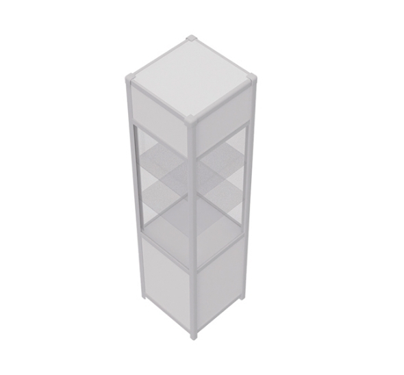 Витрина высокая белая