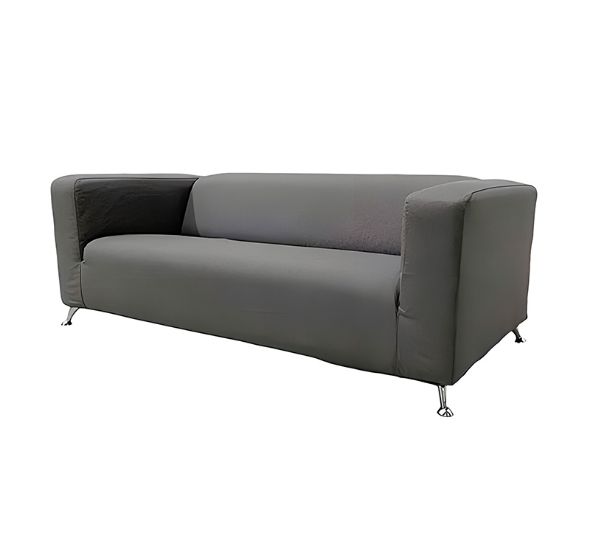 Диван Клиппан тканевый серый