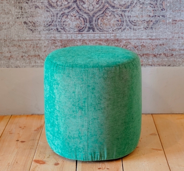 Пуфик круглый Изумруд