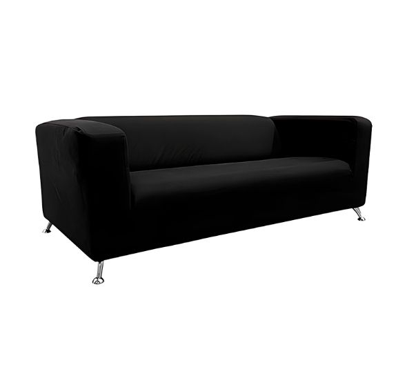 Диван Клиппан тканевый черный