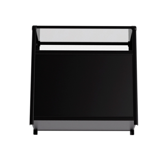 Витрина низкая прямоугольная черная