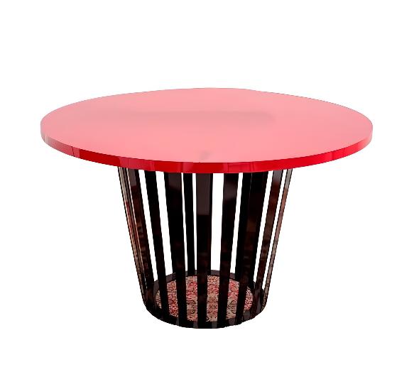 Стол со столешницей бордового цвета