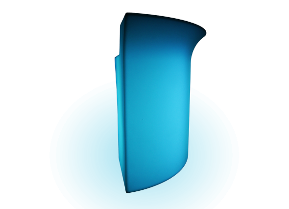 Светящаяся угловая барная стойка