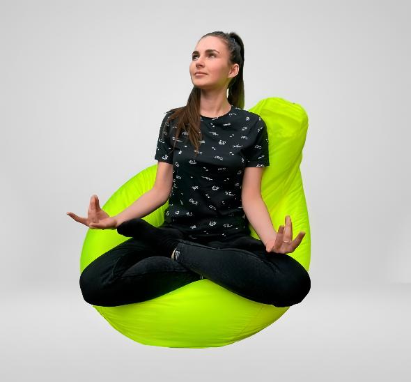Пуф кресло-мешок салатовый