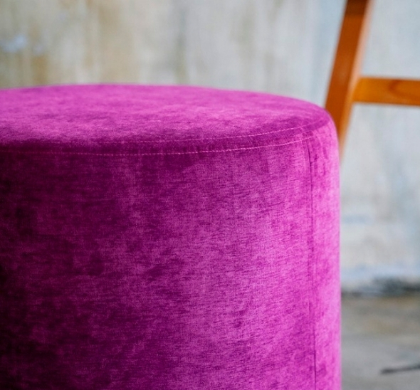 Пуфик круглый Сиреневый