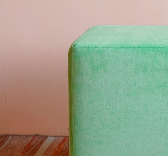 Пуфик Куб Ментоловый