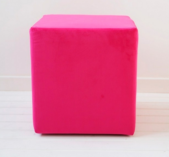 Пуфик Куб Розовый