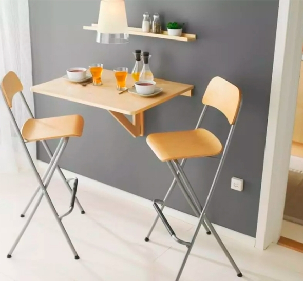 Стул барный складной Франклин бежевый