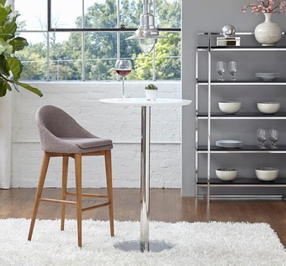 Стол коктейльный Circular d-70 см белый