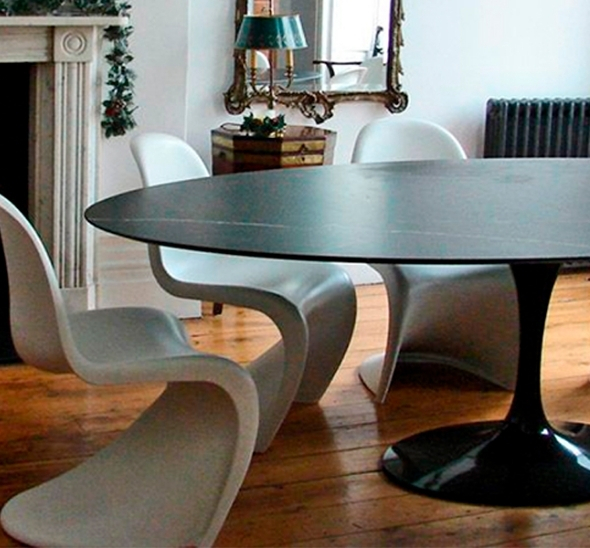 Стол Tulip Oval Black