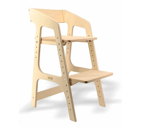 Детский стул для кормления натурального цвета
