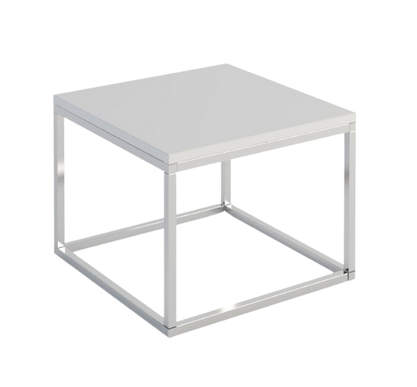 Стол журнальный Лаконичность с белой столешницей