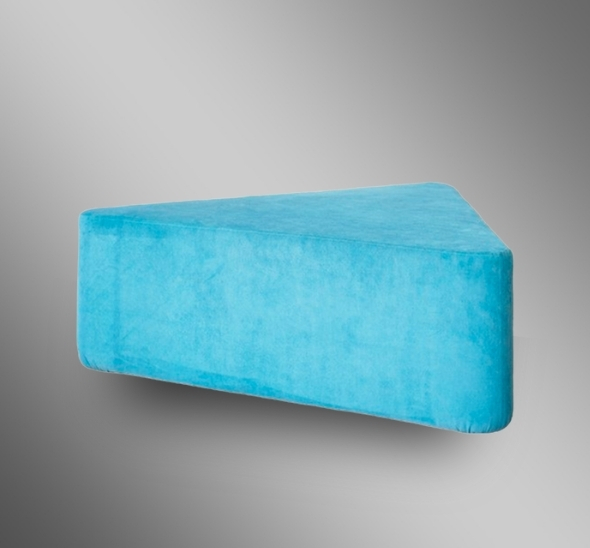 Пуфик Большой треугольник Голубой