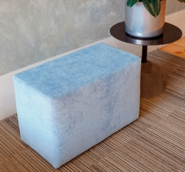 Пуфик прямоугольный Небесно-голубой