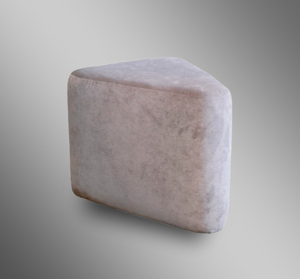 Пуфик треугольный Светло-серый