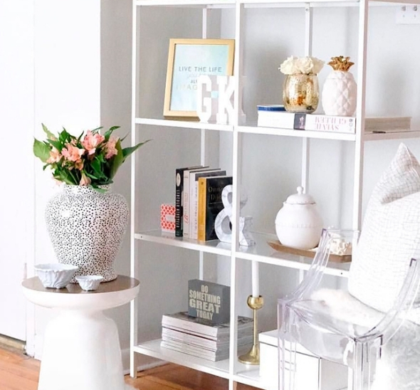 Стеллаж White Glass