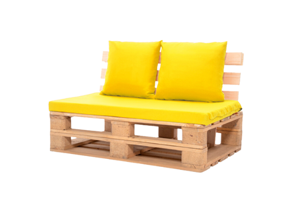 Диван из паллет двухместный