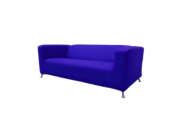 Диван Клиппан тканевый синий