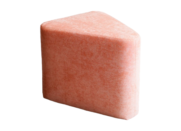 Пуфик треугольный Пудрово-розовый