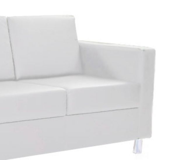 Диван Cyber трехместный белый