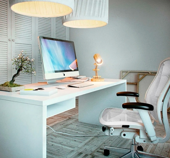 Стол парта белая 140х60