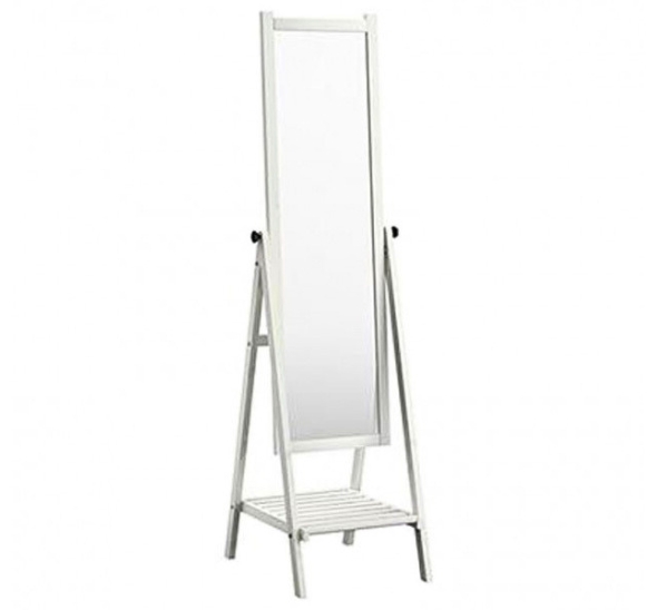 Зеркало из дерева белое Гарден