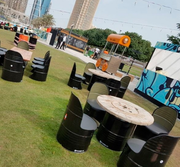 Кресло-бочка Черное