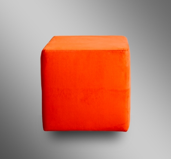 Пуфик Куб Оранжевый