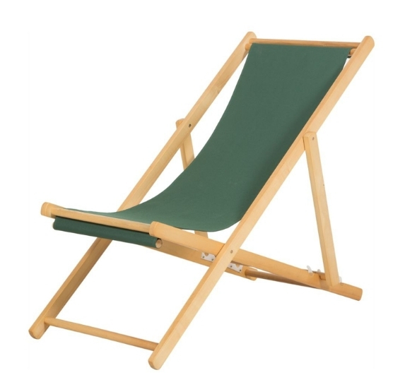 Зелёный шезлонг