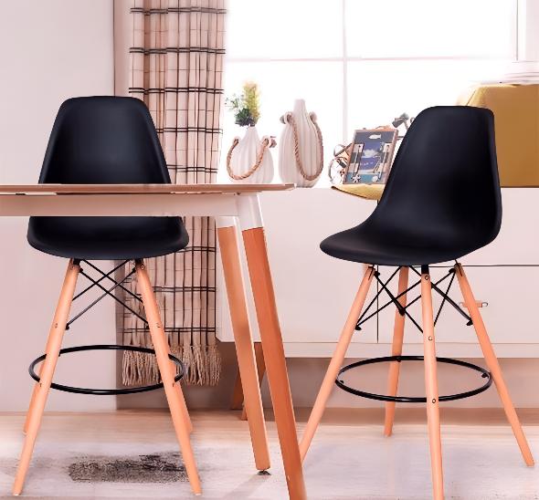 Стул барный Eames черный