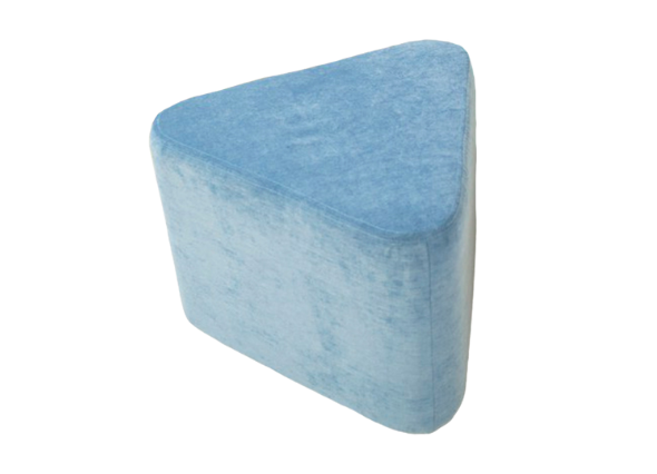 Пуфик треугольный Небесно-голубой