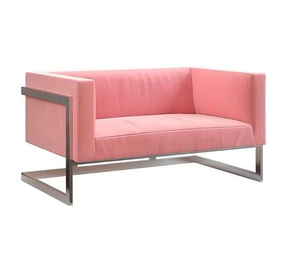 Диван Andrian Silver Pink