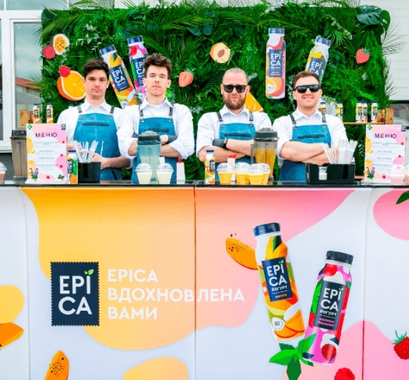 Брендированная барная стойка