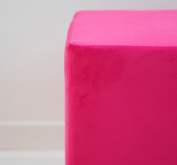 Пуфик Куб Розовый