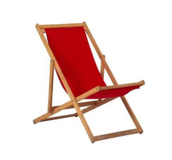 Красный шезлонг