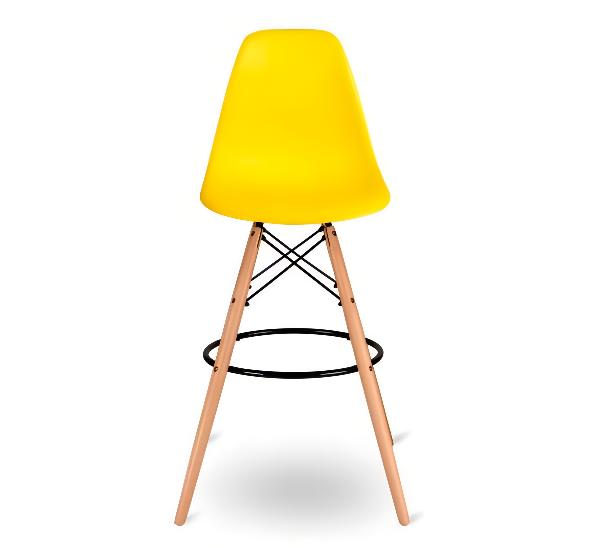 Стул барный Eames желтый