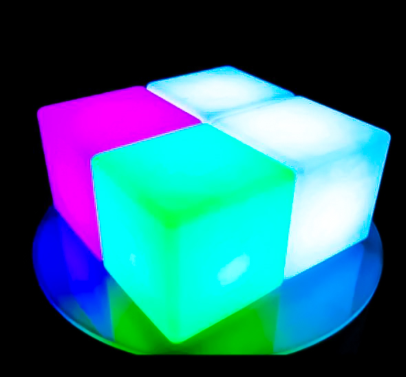 Светящийся куб декоративный